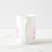 "Moeder" Lichte roze Rozen Porselein Kop (Achterkant)