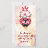 Moeder Liefde Hart Bloemen Motief Moederdag Quote Feestdagenkaart (Voorkant)