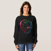 Moeder Liefde Hart Moederdag Kleur Plezier Trui (Voorkant volledig)