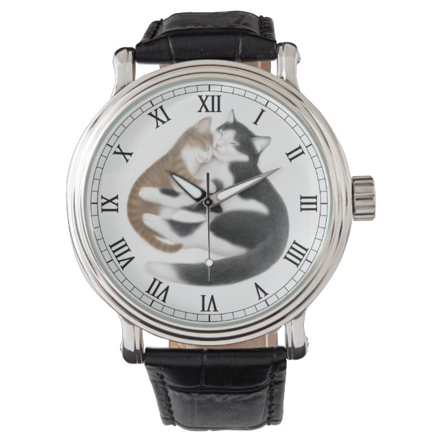 Moeder Liefde Katten Horloge (Voorkant)