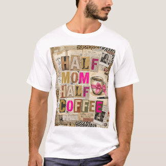 Moeder Liefde Koffie & Chaos Scrapbook Esthetiek T-shirt