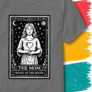 Moeder Liefde Tarotkaart Hemelse Kunst Hart Moeder T-shirt