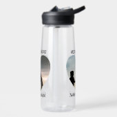 Moeder liefde tweetalige tekst hart foto waterfles (Links)