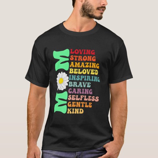 Moeder Liefhebbend Sterk Geweldig Beste Moeder Ooi T-shirt (Voorkant)