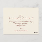 Moeder Lion en haar baby moederdag Briefkaart (Achterkant)