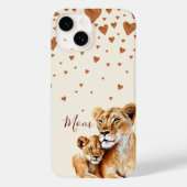 Moeder Lion en haar baby moederdag Case-Mate iPhone Case (Achterkant)
