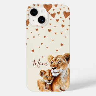 Moeder Lion en haar baby moederdag Case-Mate iPhone 14 Hoesje
