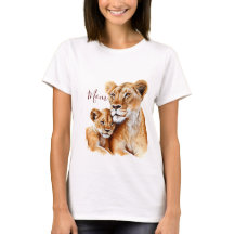 Moeder Lion en haar baby moederdag