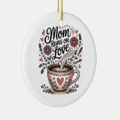 Moeder Loopt Op Liefde Keramisch Ornament (Rechts)