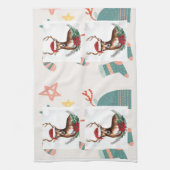 Moeder Luxe Herten Sjabloon Keukenhanddoek (Verticaal)