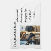 Moeder Luxe Puppy Sjabloon Keuken Handdoeken (Verticaal)