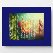 Moeder M is voor Million wat ze me Plaque gaf. Fotoplaat (Voorkant)