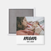Moeder maakte geschenkmagneet met foto magneet (Voorkant / Achterkant)