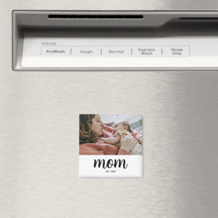 Moeder maakte geschenkmagneet met foto magneet
