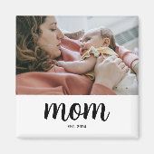 Moeder maakte geschenkmagneet met foto magneet (Voorkant)