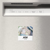 Moeder maakte geschenkmagneet met foto magneet (Insitu (Vaatwasser))