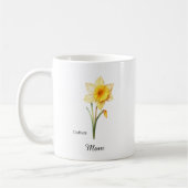 Moeder Maart Geboorte Bloem Narcis Koffiemok (Links)