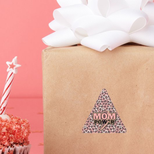 Moeder Macht Roze Luipaard Print Sticker