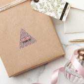 Moeder Macht Roze Luipaard Print Sticker