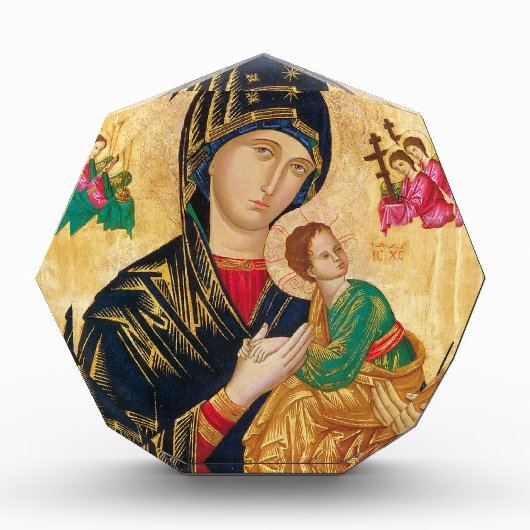 Moeder Madonna van Perpetual Help Jezus Fotoblokken (Voorkant)
