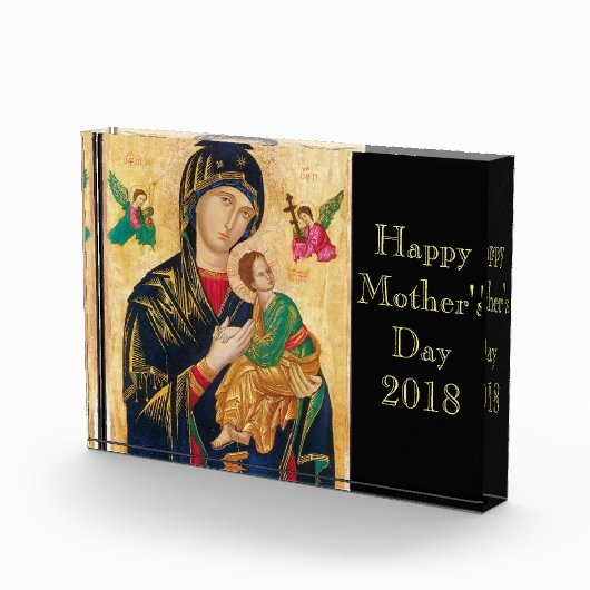 Moeder Madonna van Perpetual Help Jezus Fotoblokken (Rechts)