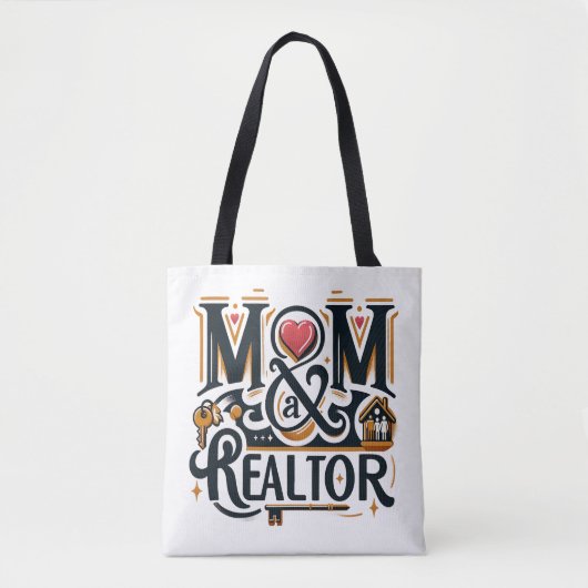 Moeder makelaar makelaar makelaar cadeau tote bag (Voorkant)