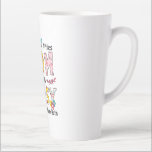 Moeder Mam en Mimsy Floral Birthday Latte Mok<br><div class="desc">Moeder Mam en Mimsy Floral Birthday</div>