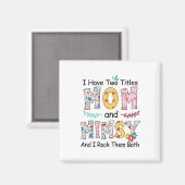 Moeder Mam en Mimsy Floral Birthday Magneet (Voorkant / Achterkant)