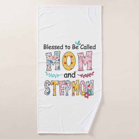 Moeder Mam en Stepmama Birthday Badhanddoek (Badhanddoek)