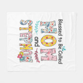 Moeder Mam en Stepmama Birthday Fleece Deken (Voorkant (Horizontaal))