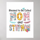 Moeder Mam en Stepmama Birthday Poster (Voorkant)