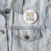 Moeder Mam en Stepmama Birthday Ronde Button 5,7 Cm (In situ)