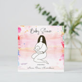 *~* Moeder Mam Holding Baby Kaart (Staand voorkant)