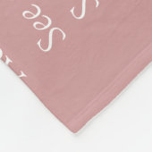 Moeder Mam Moeder Definitie Stof Roze Roze Fleece Deken (Hoek)