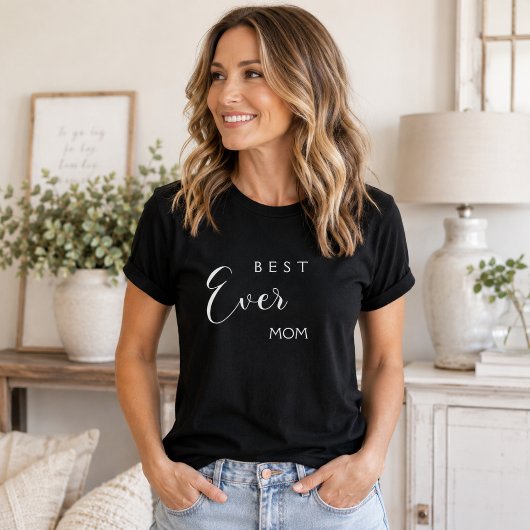 Moeder mama beste ooit zwart t-shirt