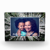 Moeder mama Dochter Familieliefde Personaliseren Fotoblokken (Voorkant)