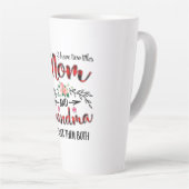 Moeder mama en oma Birthday Latte Mok (Rechterhoek)