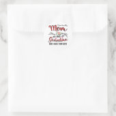 Moeder mama en oma Birthday Ronde Sticker (Tas)