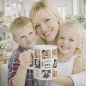 Moeder mama fotocollage wit zwart koffiemok