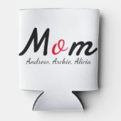 moeder mama kind namen personaliseren aangepast blikjeskoeler (Voorkant)