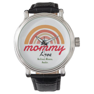 moeder mama kind namen personaliseren aangepast horloge