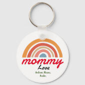 moeder mama kind namen personaliseren aangepast sleutelhanger (Achterkant)