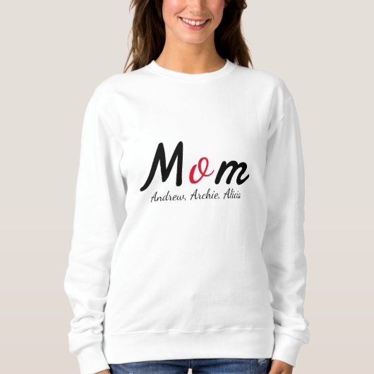 moeder mama kind namen personaliseren aangepast trui (Voorkant)
