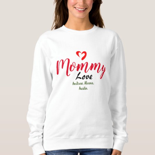 moeder mama kind namen personaliseren aangepast trui (Voorkant)