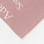 Moeder mama mama Definitie Stusty Roos Roze Fleece Deken (Hoek)