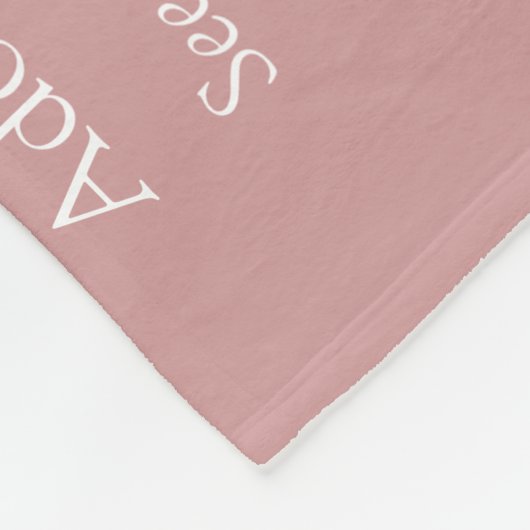 Moeder mama mama Definitie Stusty Roos Roze Fleece Deken (Hoek)