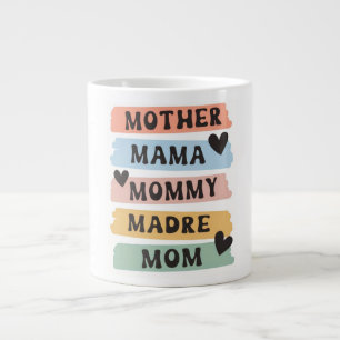 Moeder Mama Mams Madre Mom Mug Cute Multilingua Grote Koffiekop