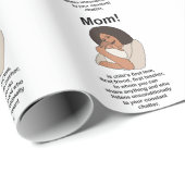 Moeder Mama Moeder Citaat Verjaardag Cadeaupapier (Rol Hoek)