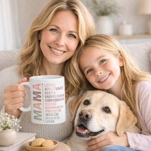 Moeder mama woord kunst liefde koffiemok