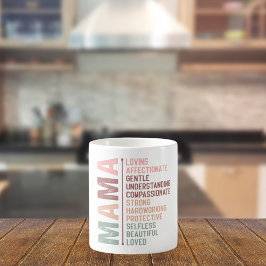 Moeder mama woord kunst liefde koffiemok